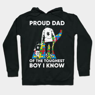 Dad Puzzle Autism Awareness Gift for Birthday, Mother's Day, Thanksgiving, Christmas Hoodie